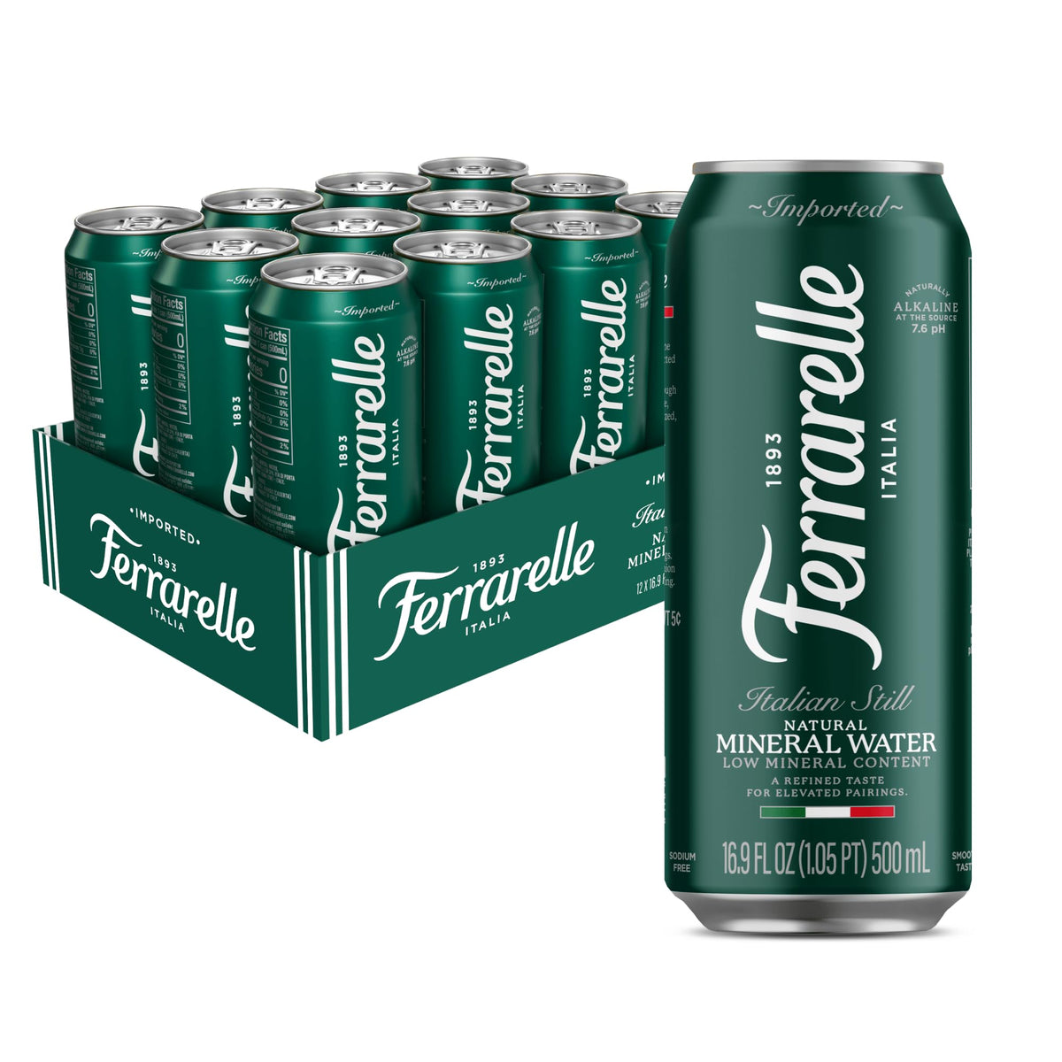 Italian Still Mineral Water 12 Pack 16.9 Fl Oz D85042