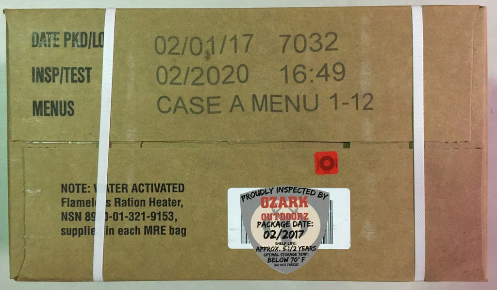 24 Meals Military Surplus Meal Ready to Eat Z18689