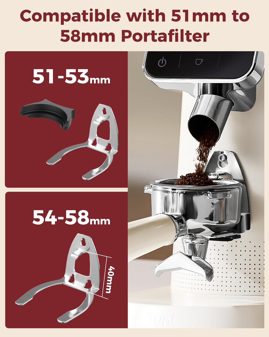 Conical Burr Coffee Grinder with 70 Grind Settings P123837