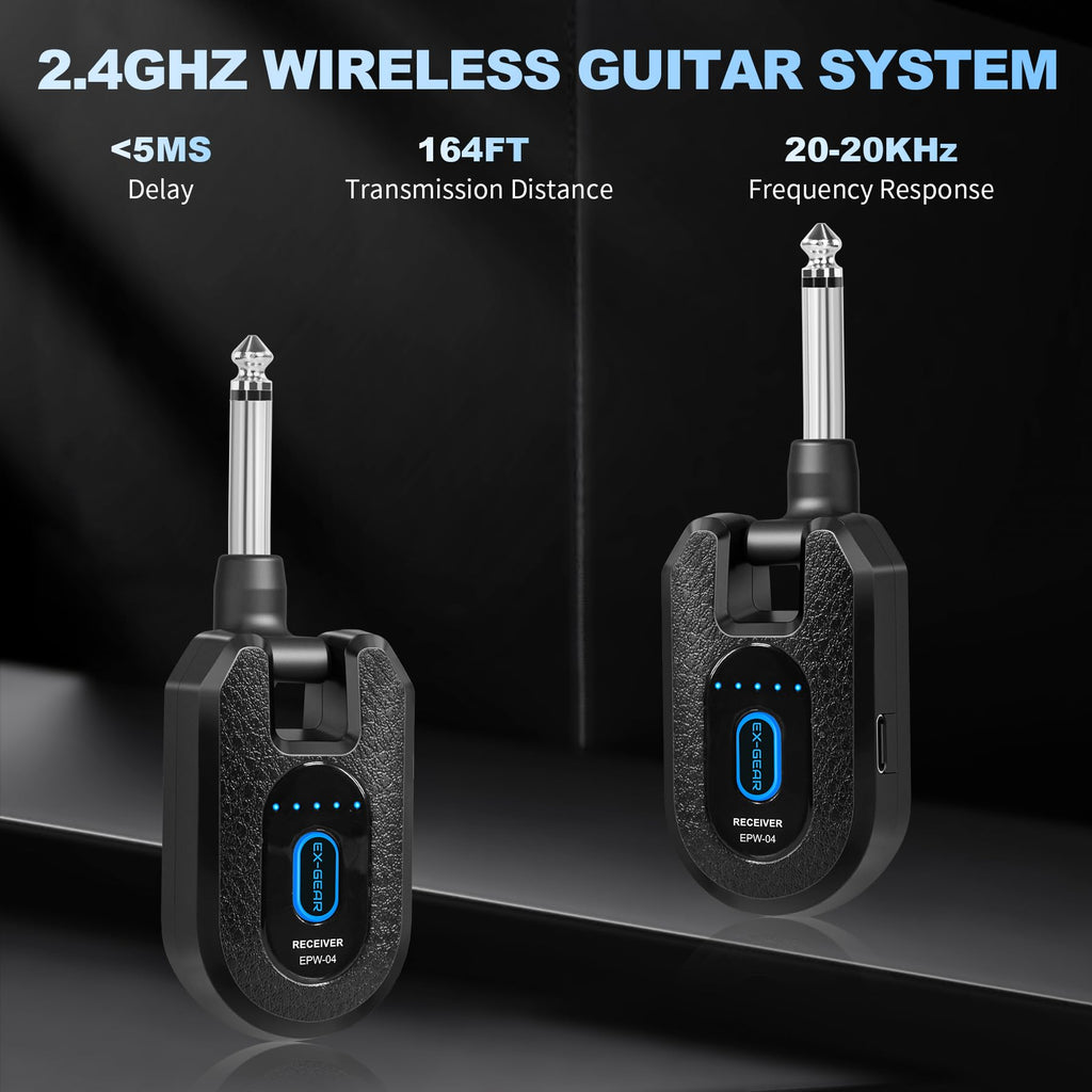 Wireless Guitar System 2.4GHz for Electric Guitar Bass J979