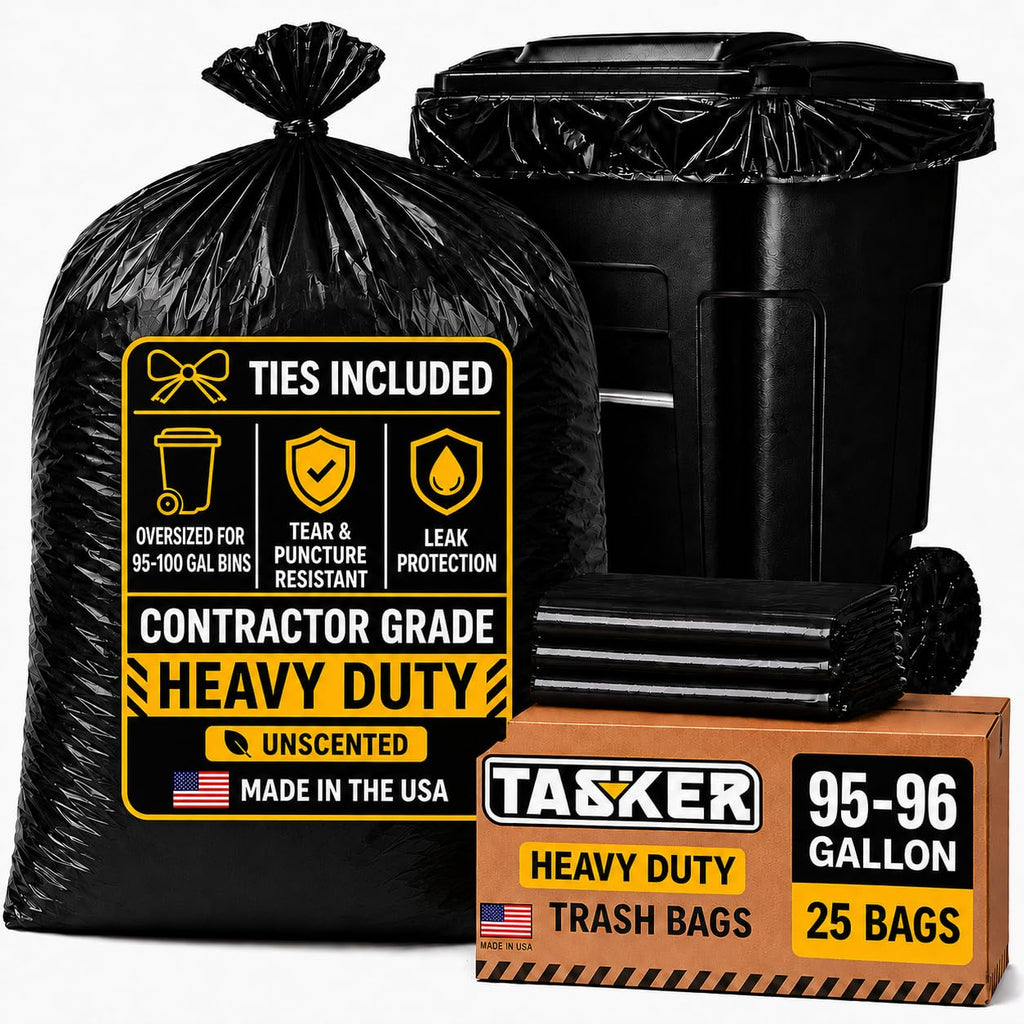 95 Gallon 2 Mil Heavy Duty Trash Bags 25 Count N2882