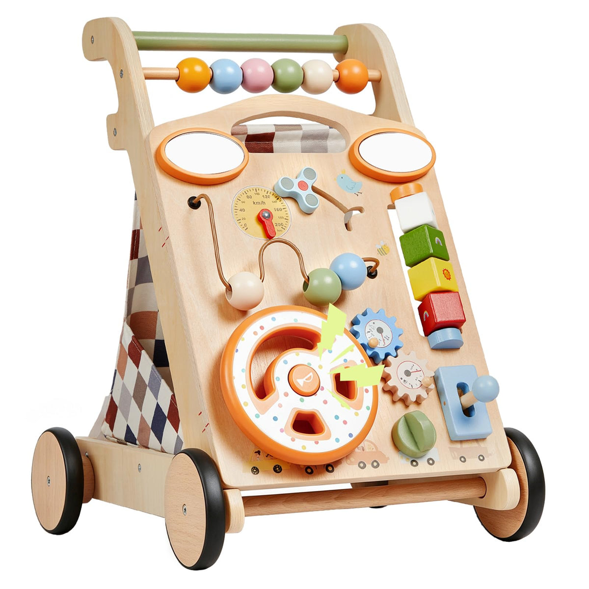 Wooden Baby Walker with Wheels G6168