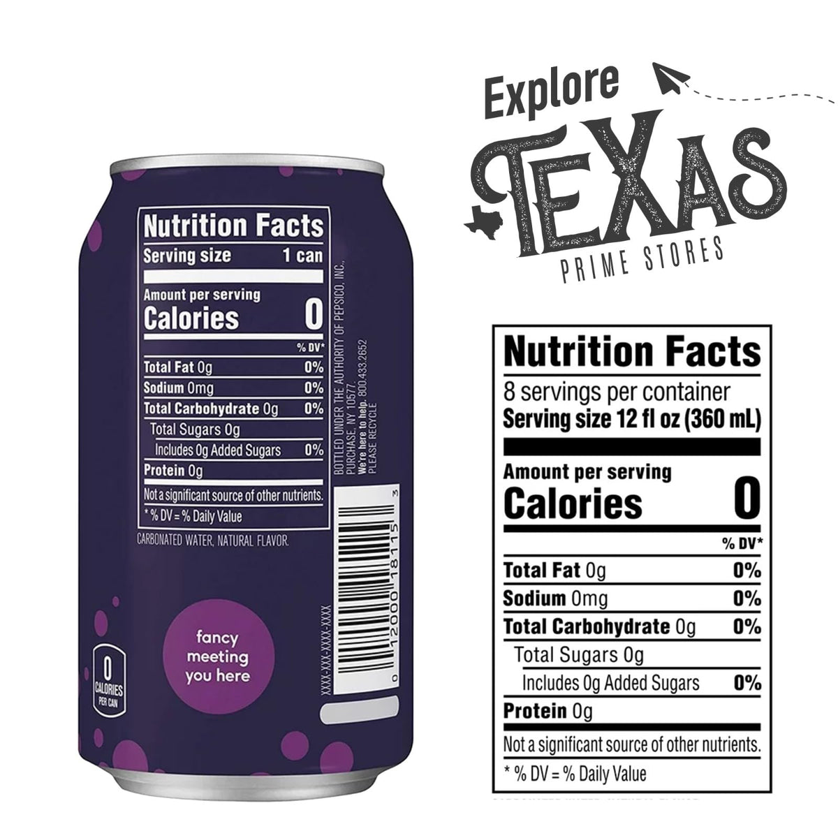 Blackberry Flavored Sparkling Water 20-Pack 12 fl oz Aluminum Can P984
