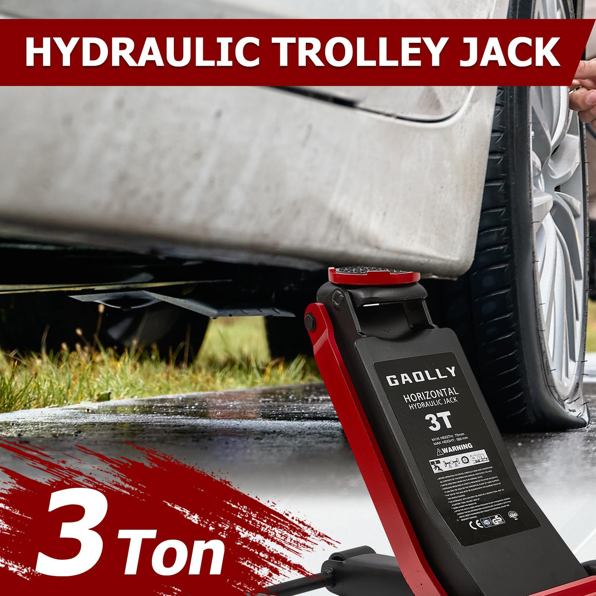 3 Ton Low Profile Steel Floor Jack Z4146