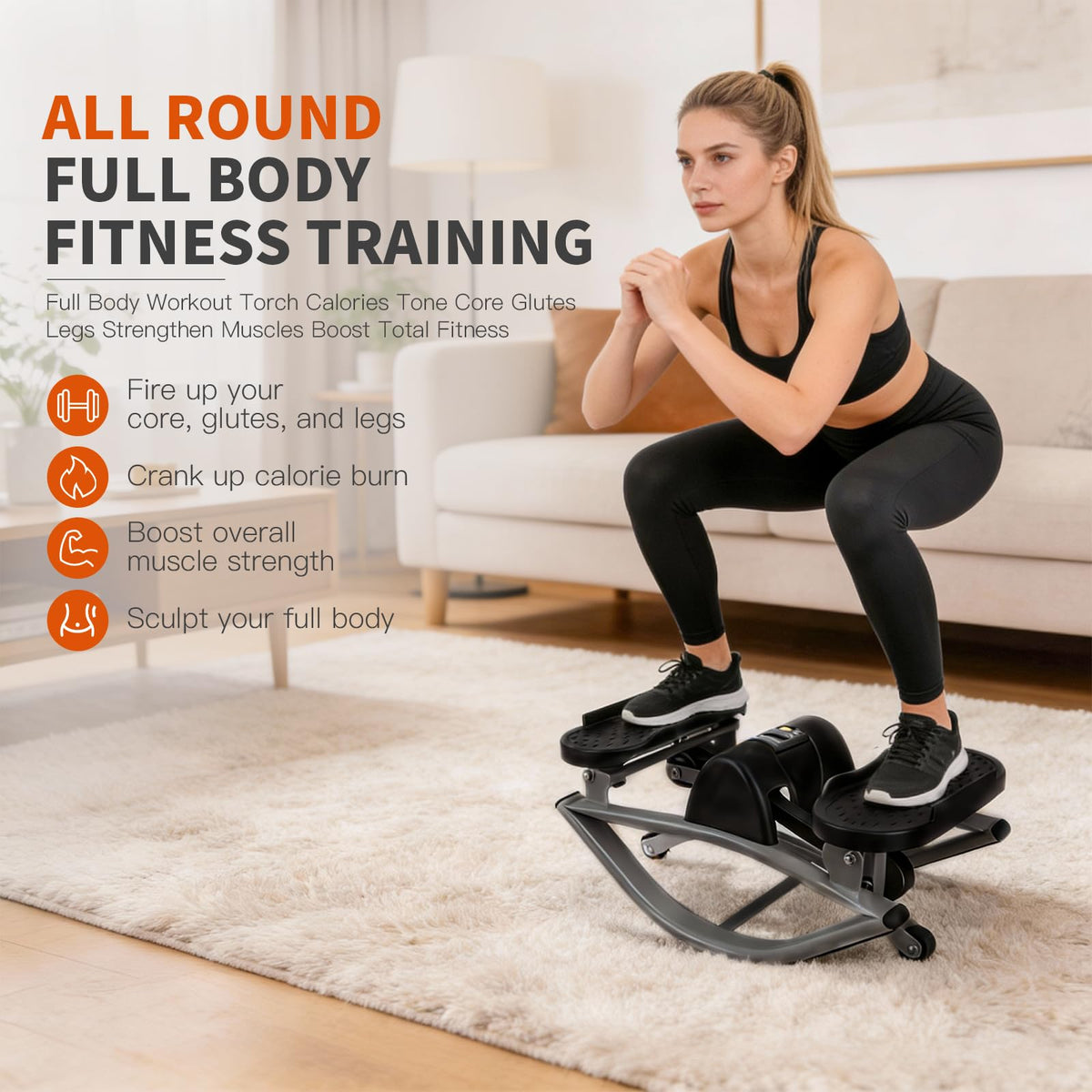 Aerobic Step Platform Rocking Fitness Machine W686319