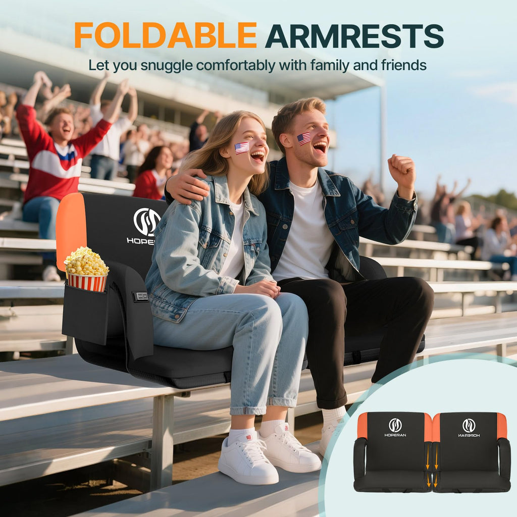 Heated Stadium Seats for Bleachers with Back Support O80977