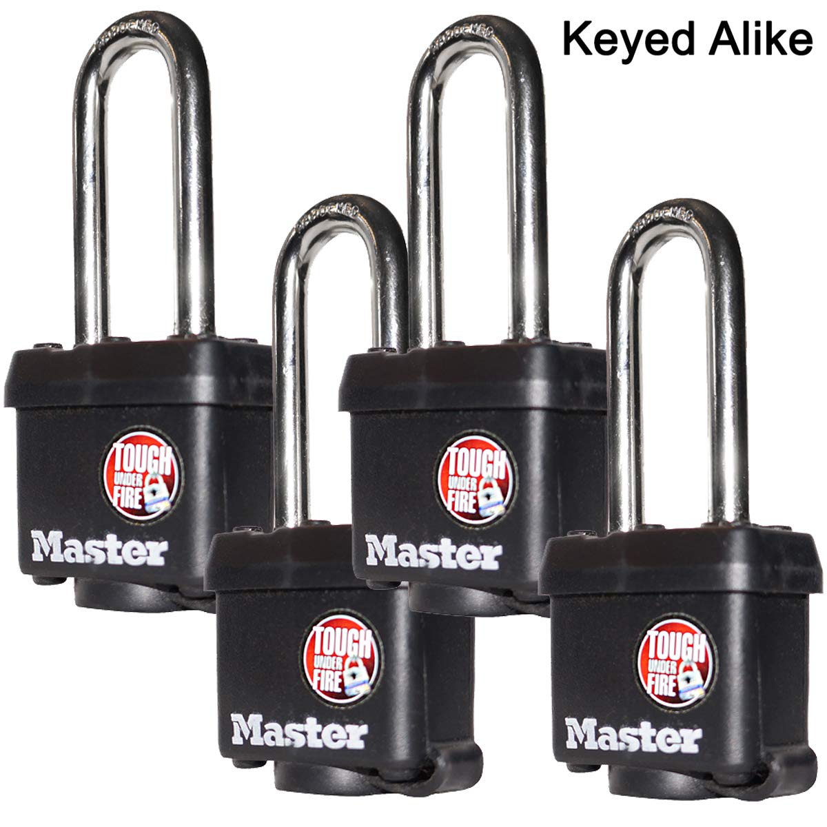 Keyed Alike Padlocks with Thermoplastic Coating L43861