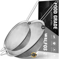 Large Fine Mesh Stainless Steel Strainer Set of 2 Q9245