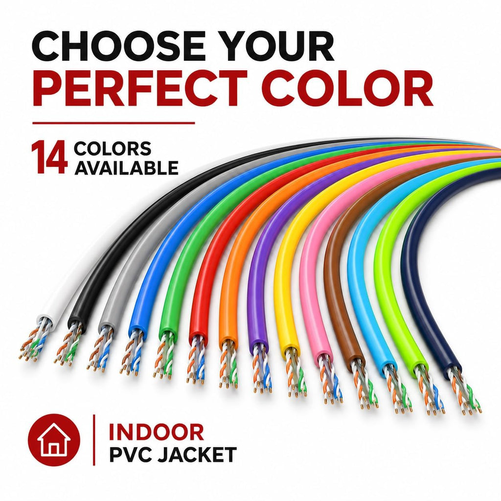 Cat6 1000ft Ethernet Cable 23AWG Solid CCA UTP Dark Blue S76230