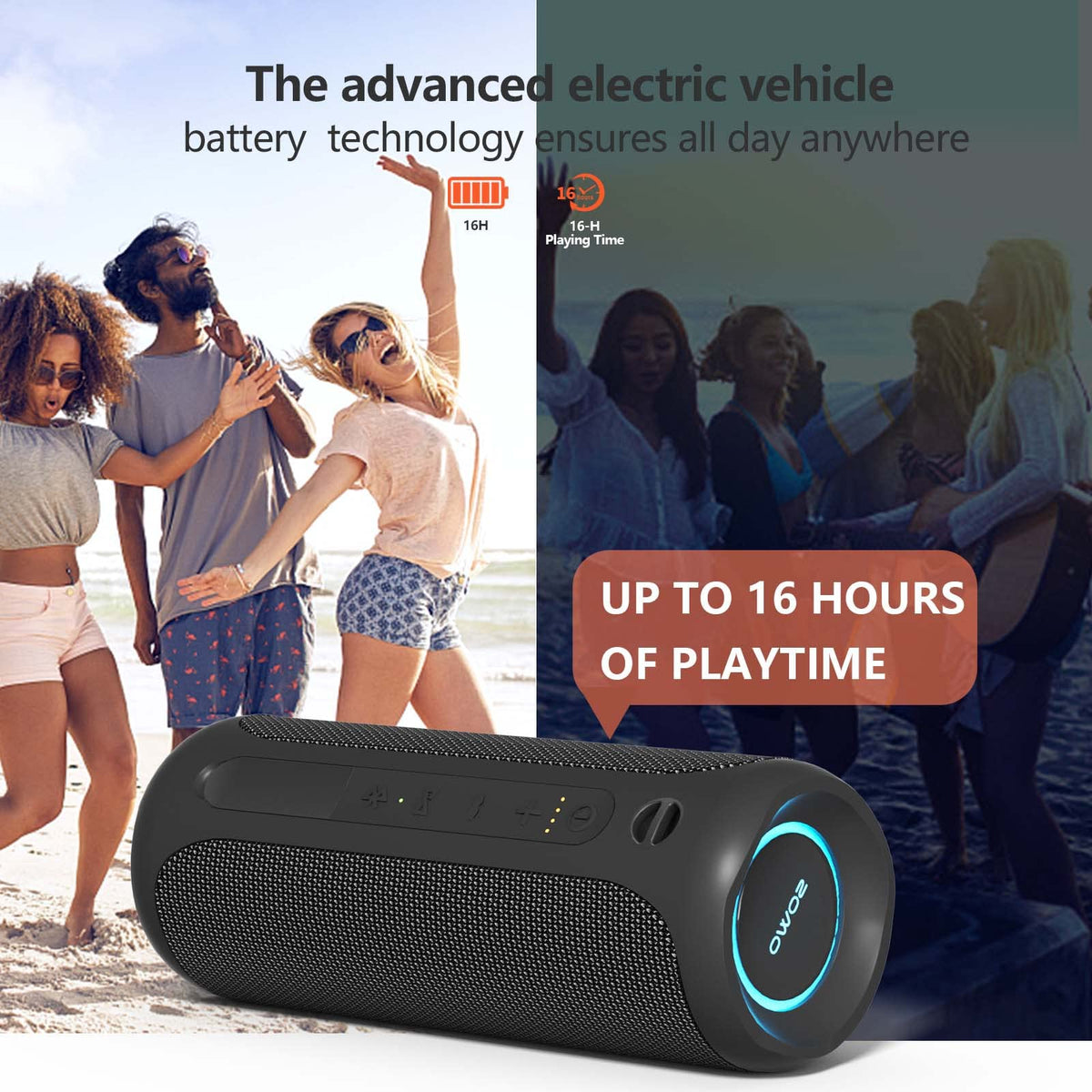 IPX7 Waterproof Portable Bluetooth Speaker M39769