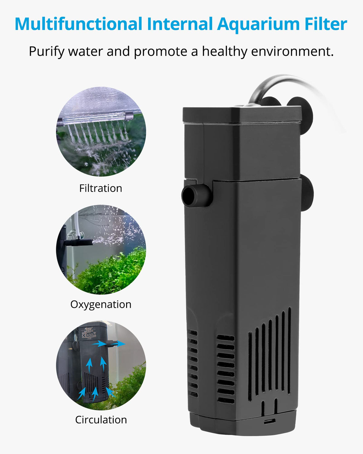 Internal Aquarium Filter up to 5 Gallons O26680