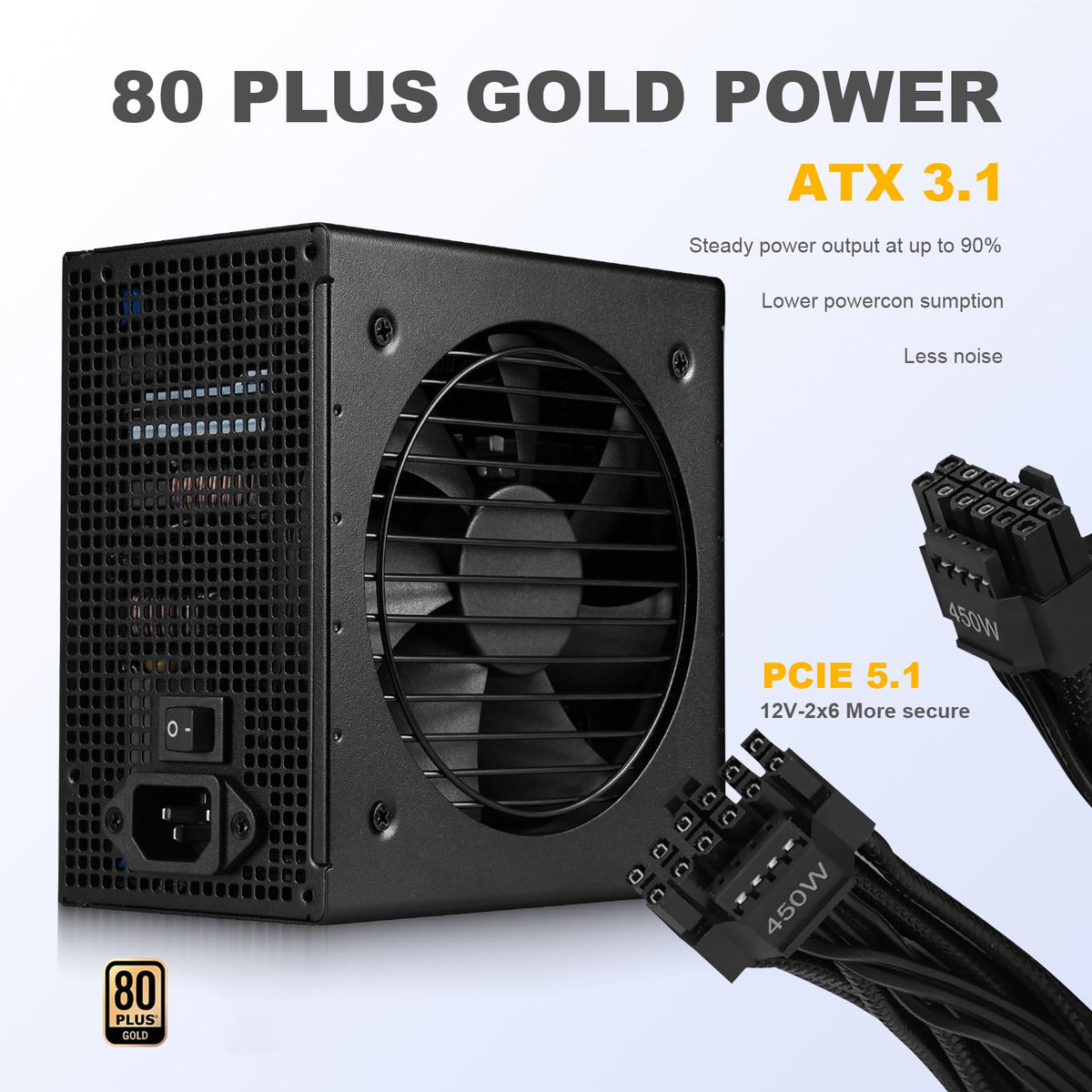 750W Fully Modular ATX 3.1 Power Supply Black K154433