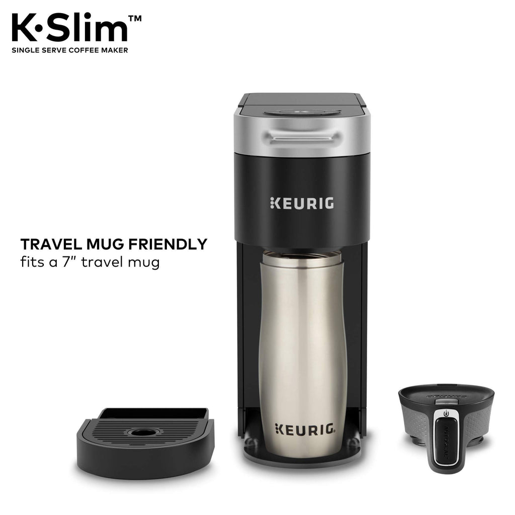 Single Serve K-Cup Pod Coffee Maker, 3 Brew Sizes, 46oz Removable Reservoir, Black Z857