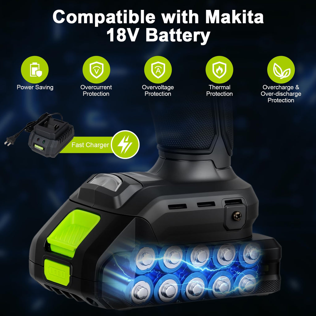 21V Cordless Brushless Multi-Head Drill Driver Kit P620161