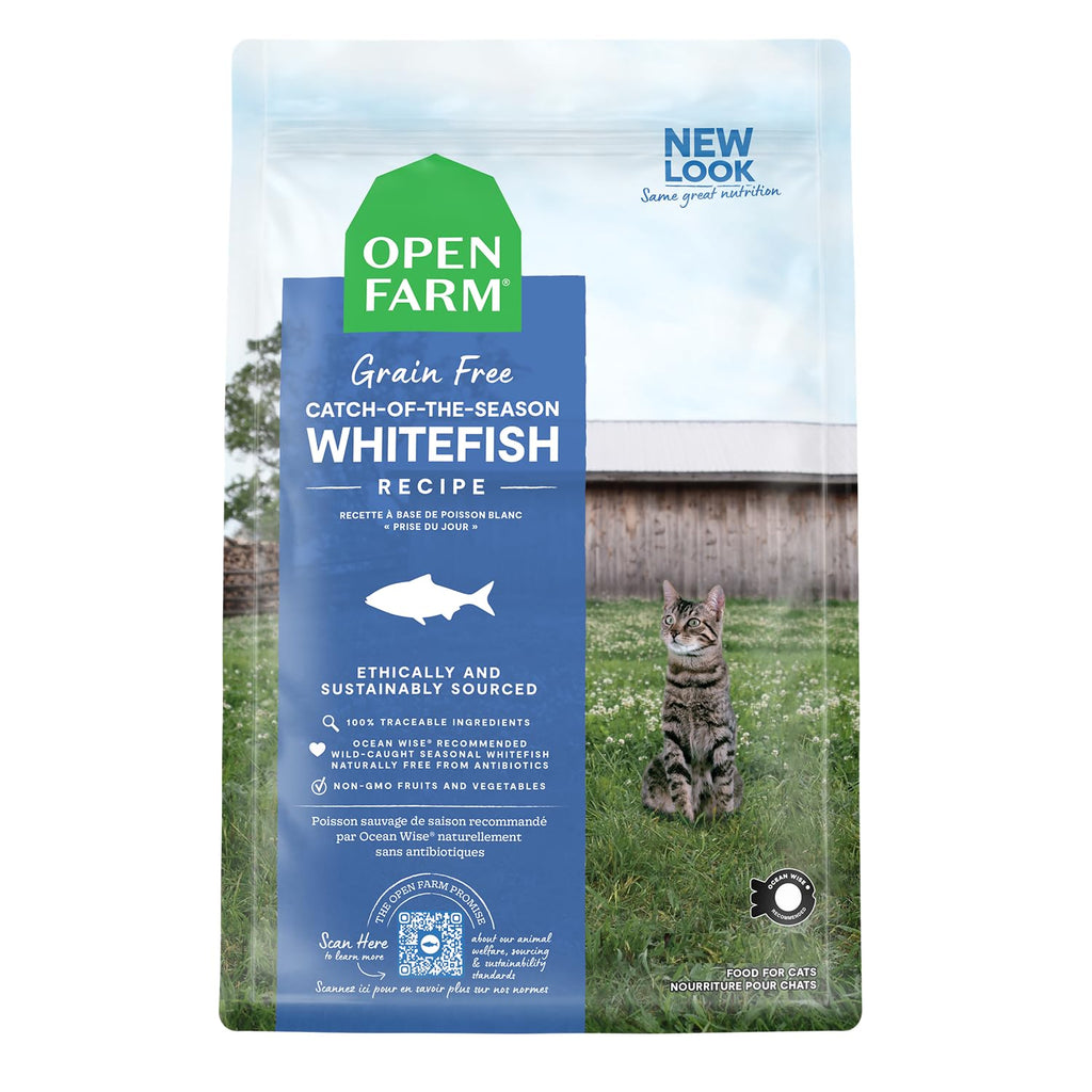 Grain Free Dry Cat Food Whitefish Kibble 2lb Bag M96148