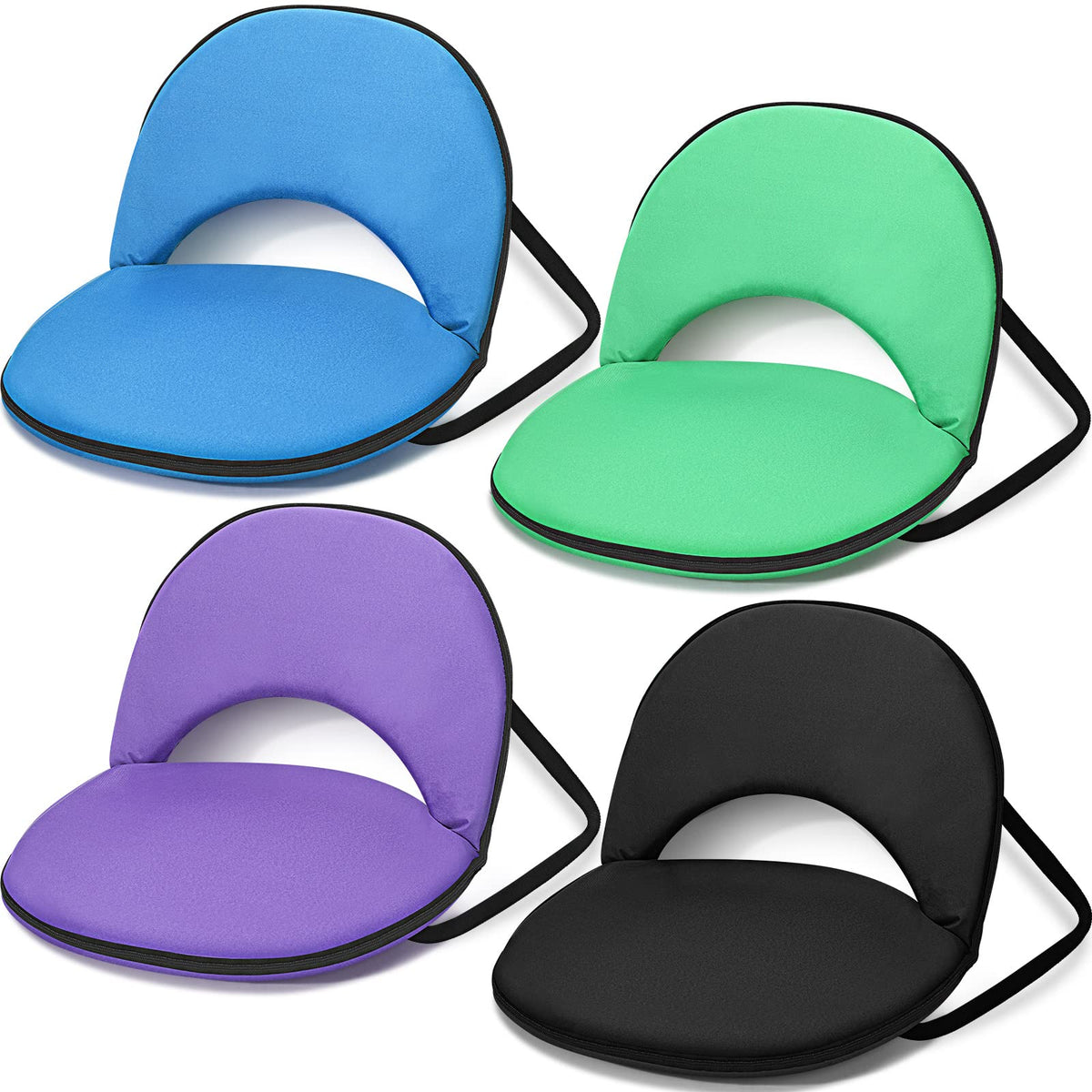 4 Pcs Stadium Seats with Back Support V841