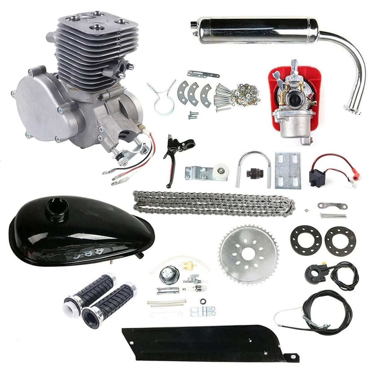 100CC 2 Stroke Air Cooling Bicycle Engine Kit with 36-Tooth Sprocket U29231