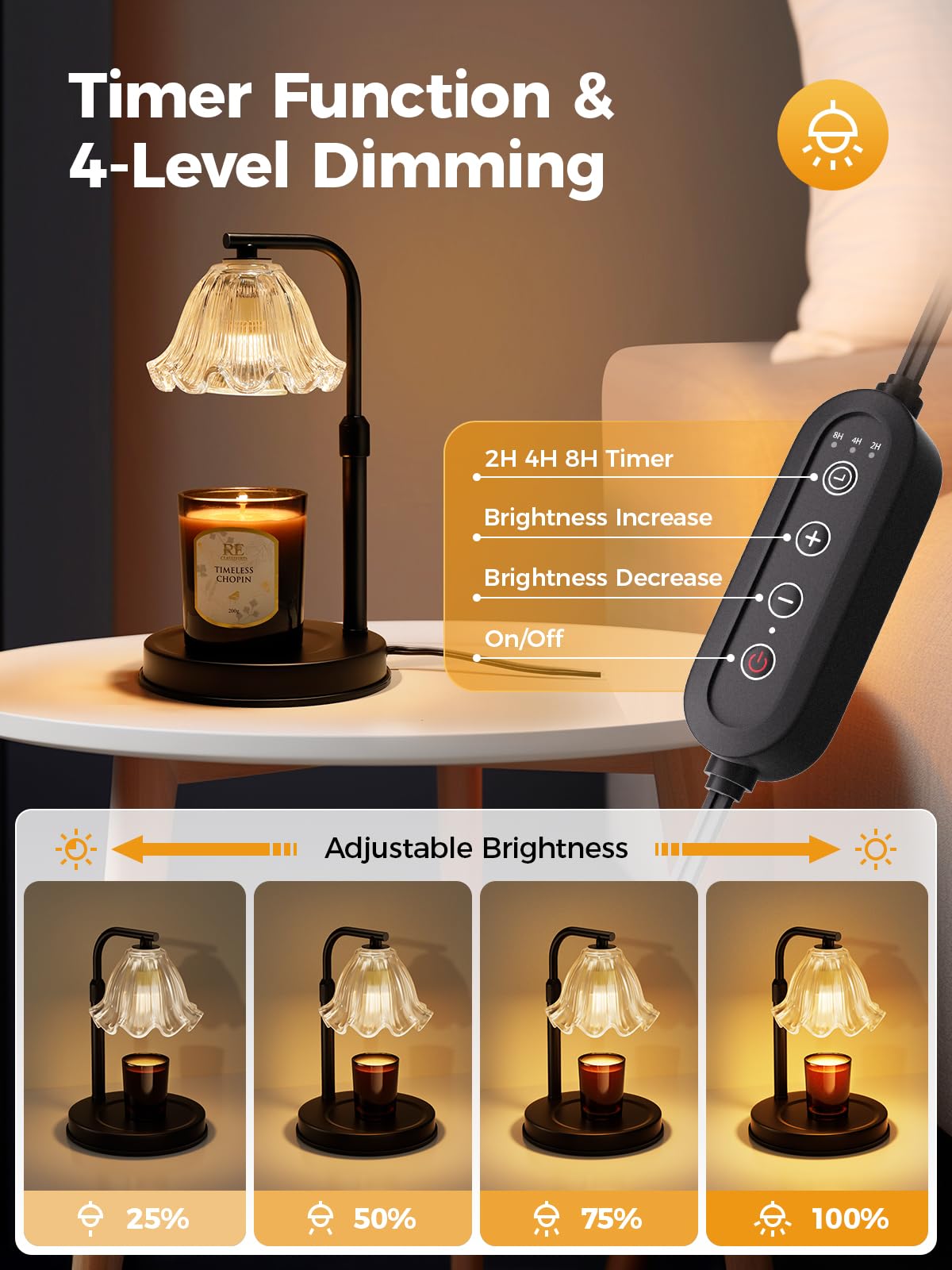 Candle Warmer Lamp with Timer C18837
