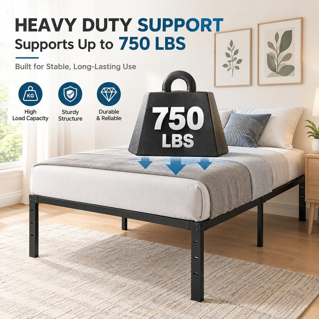 Queen Size Metal Platform Bed Frame R2295