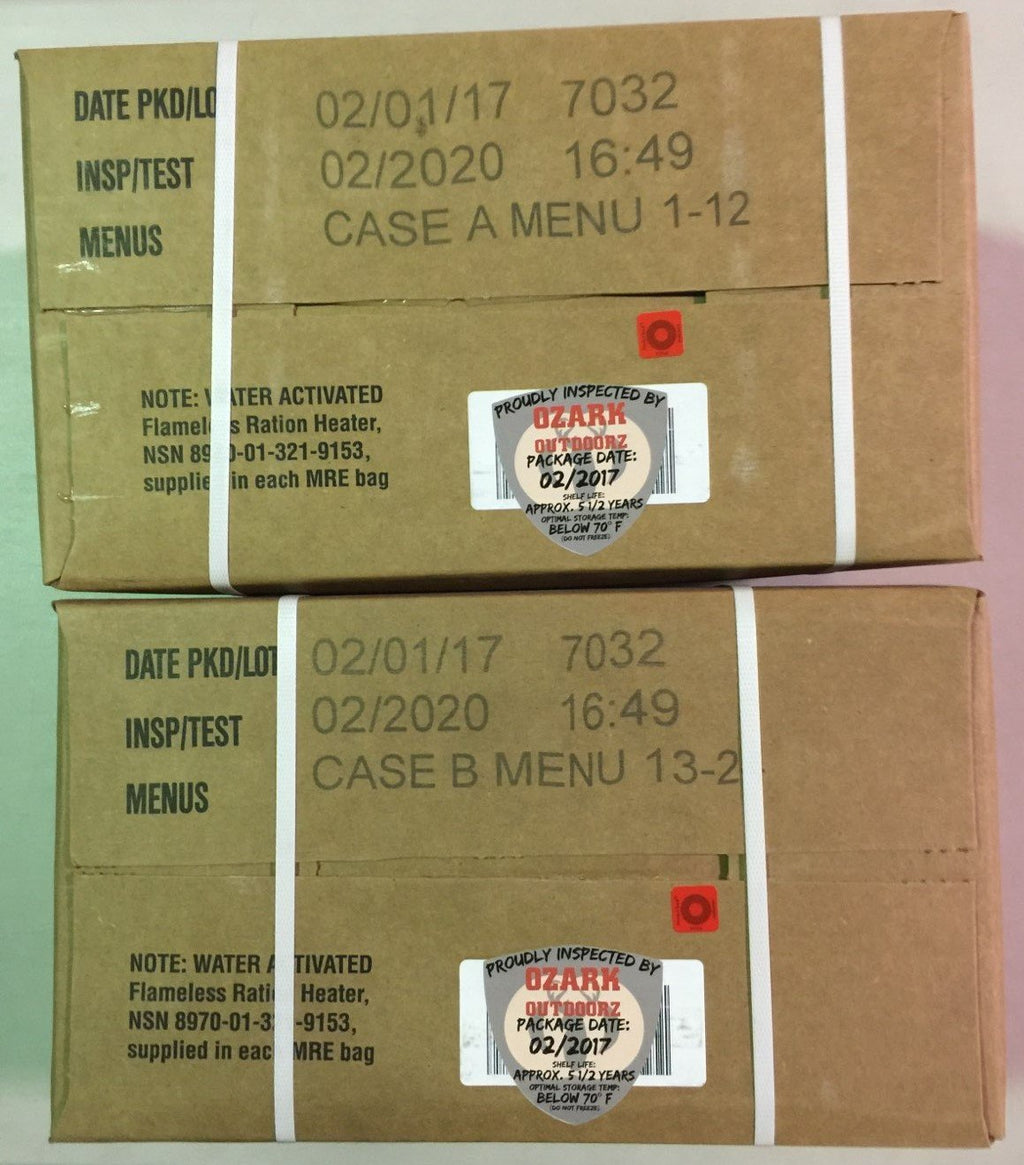 24 Meals Military Surplus Meal Ready to Eat Z18689