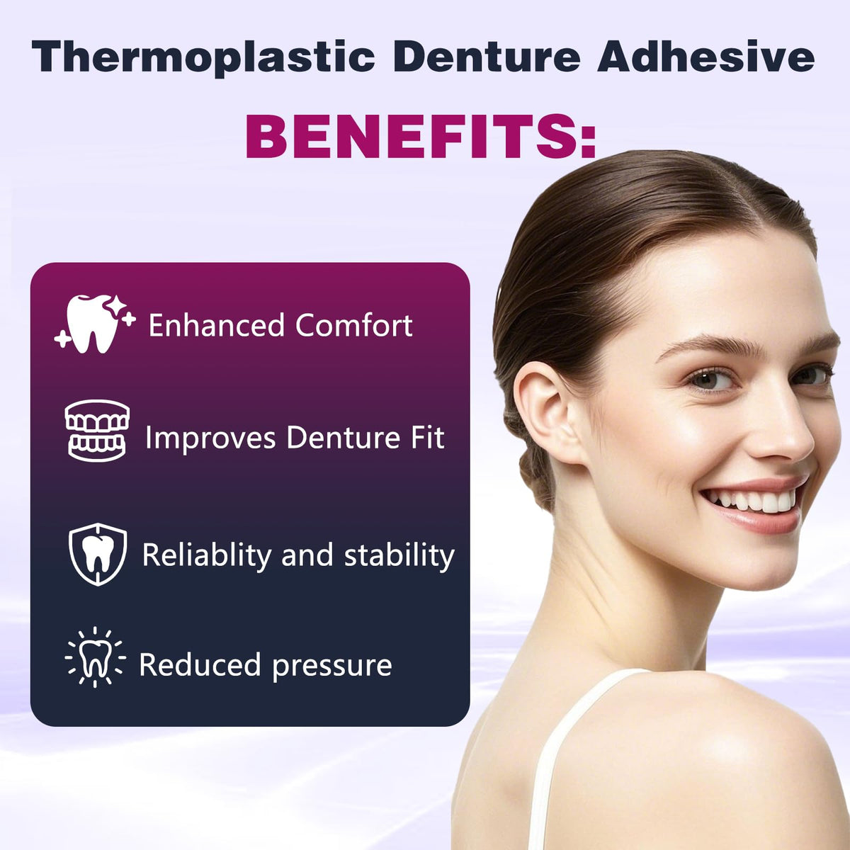 2Pcs Thermoplastic Denture Adhesive E927392