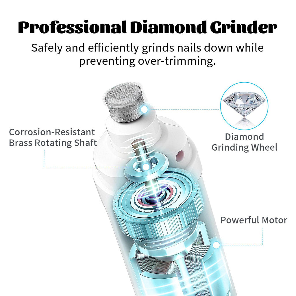 Quiet Dog Nail Grinder with 2 LED Light & 3-Speed U958676