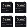 6V 210AH Dual Terminal SLA Replacement Battery 4 Pack C462796