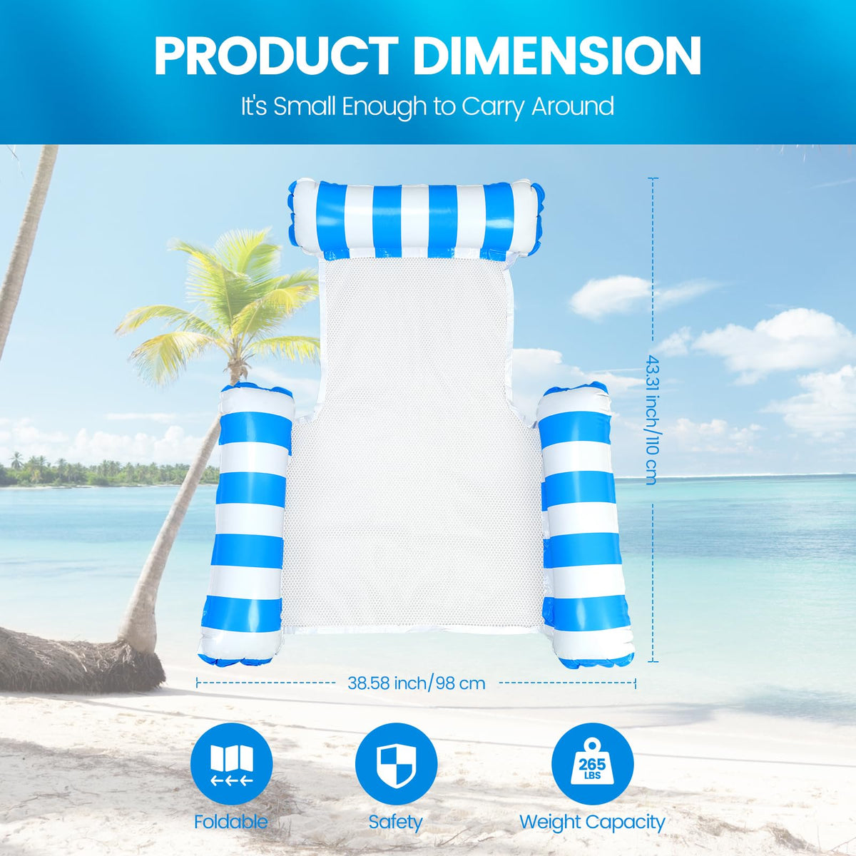 2 Pack Inflatable Pool Floats Y24214