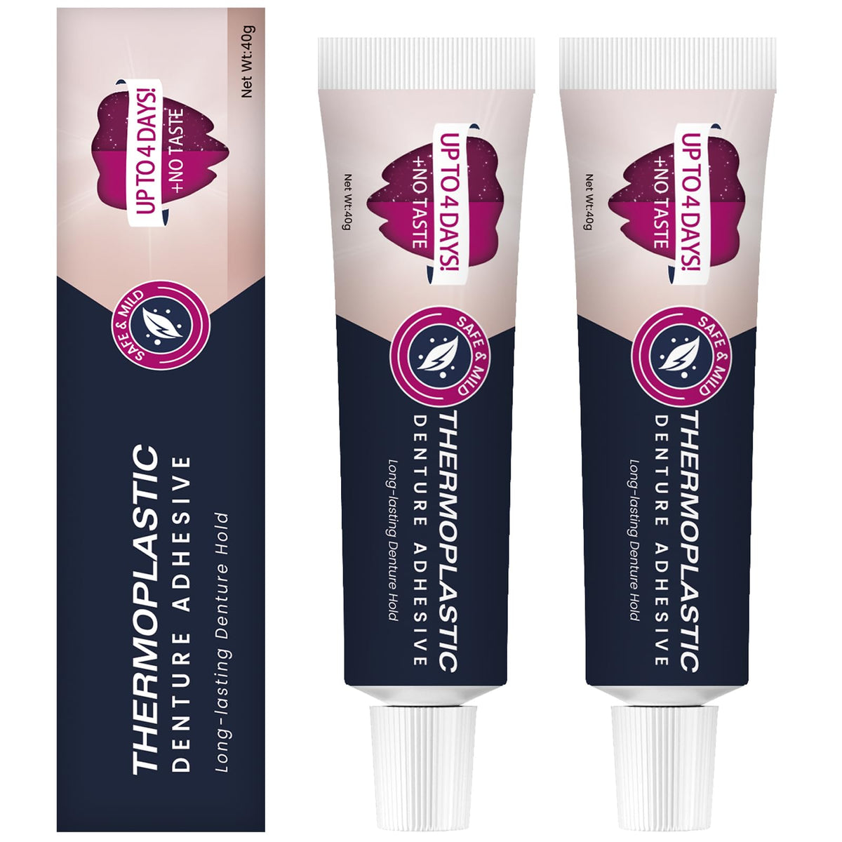 2Pcs Thermoplastic Denture Adhesive E927392