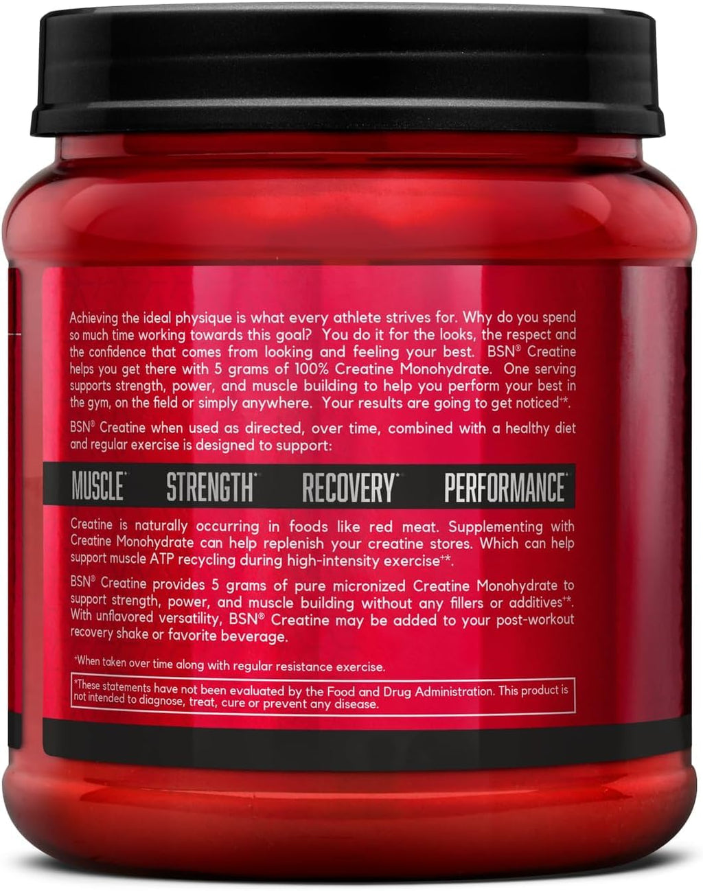 Micronized Creatine Monohydrate Powder, 5g per Serving, 60 Servings C20955