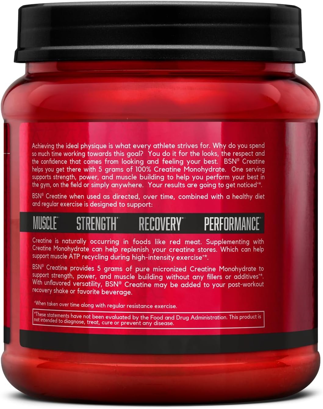 Micronized Creatine Monohydrate Powder, 5g per Serving, 60 Servings C20955
