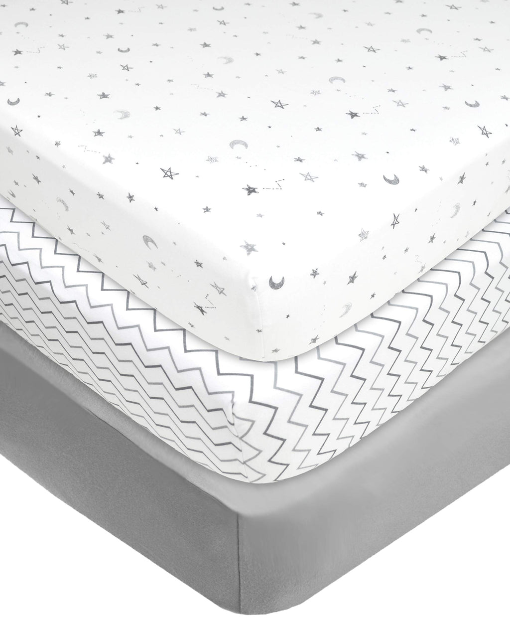 Mini Crib Mattress and 3 Pack Fitted Mini Crib Sheet Set B98808