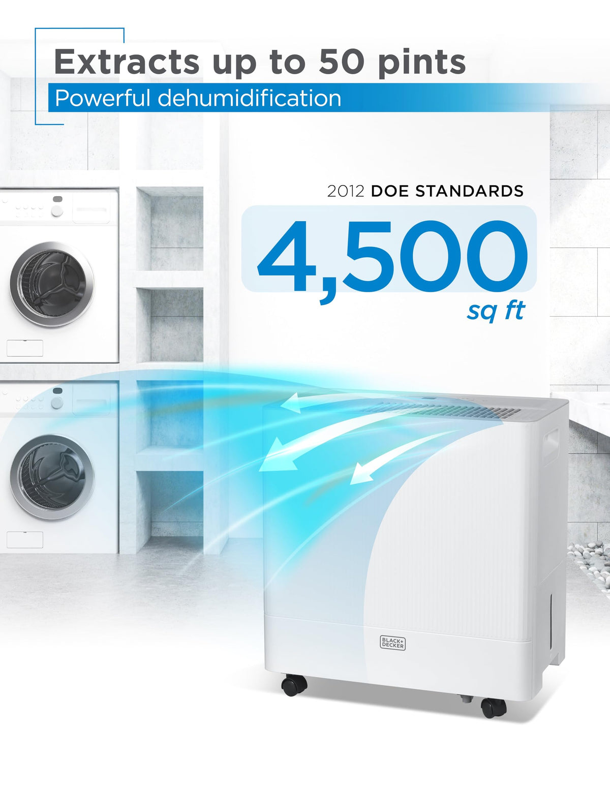 50-Pint Portable Dehumidifier Z255671