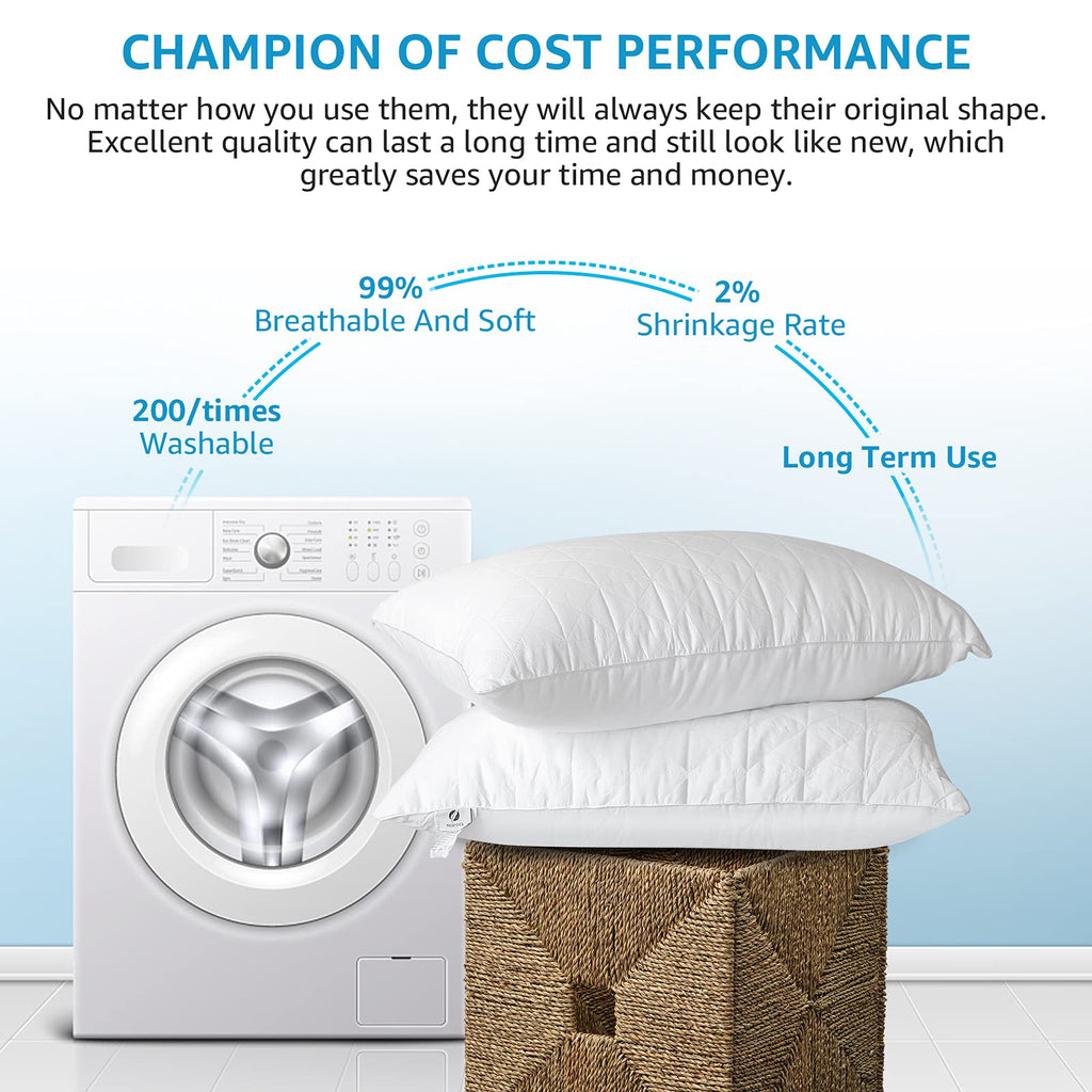 King Size Down Alternative Pillows Set of 2 I9566