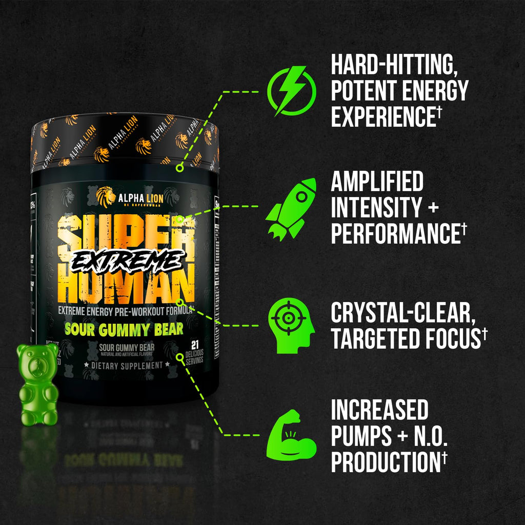 High Stim Pre Workout Powder with Beta Alanine, L-Taurine & Caffeine, 21 Servings P198