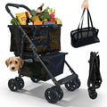 2-in-1 Folding Shopping Cart & Pet Stroller B380827