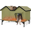 Weatherproof Outdoor Heated Cat House S75546