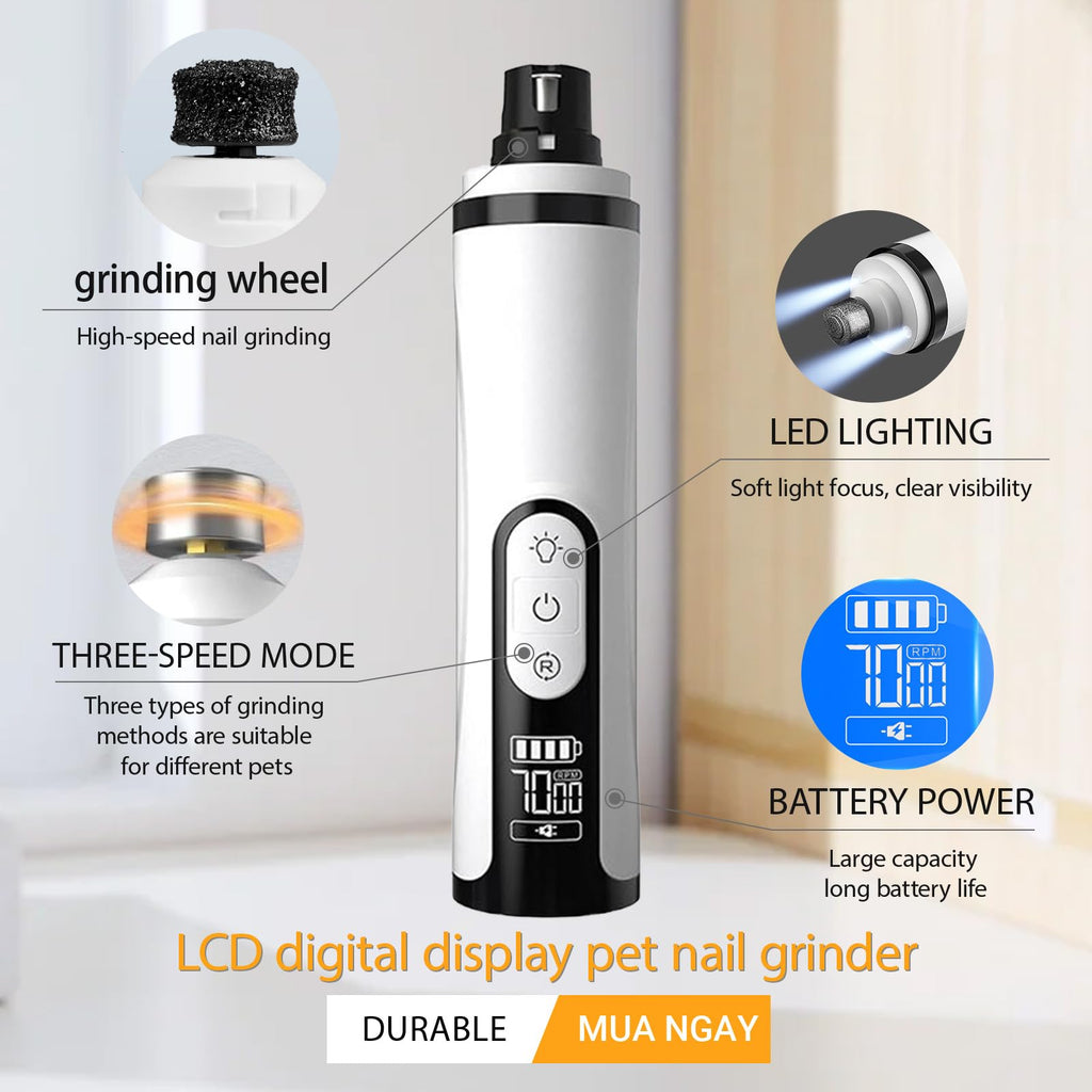 Rechargeable Silent Pet Nail Grinder Z846
