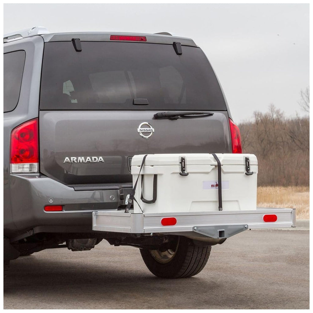 Aluminum Hitch Cargo Carrier Tray 550 lb Capacity H98040