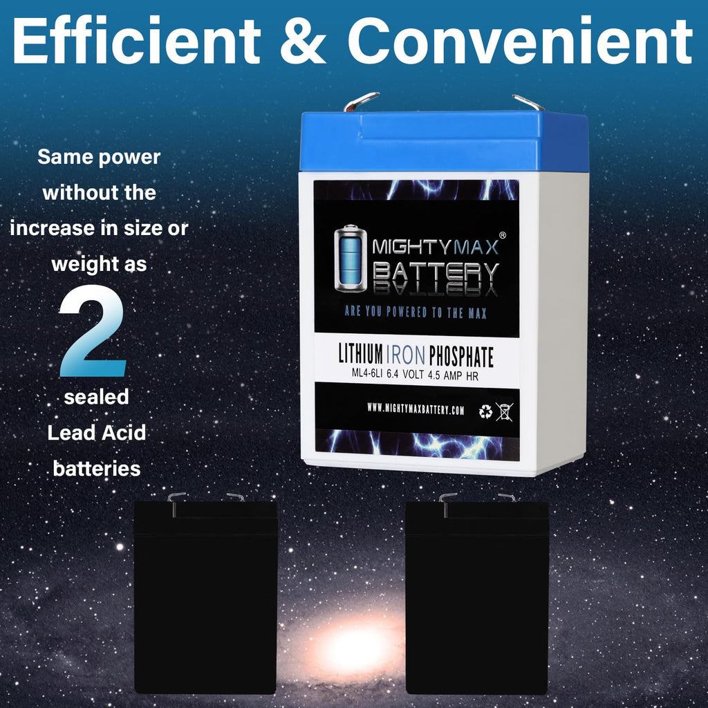6V 4.5AH Lithium Replacement Battery Q25374
