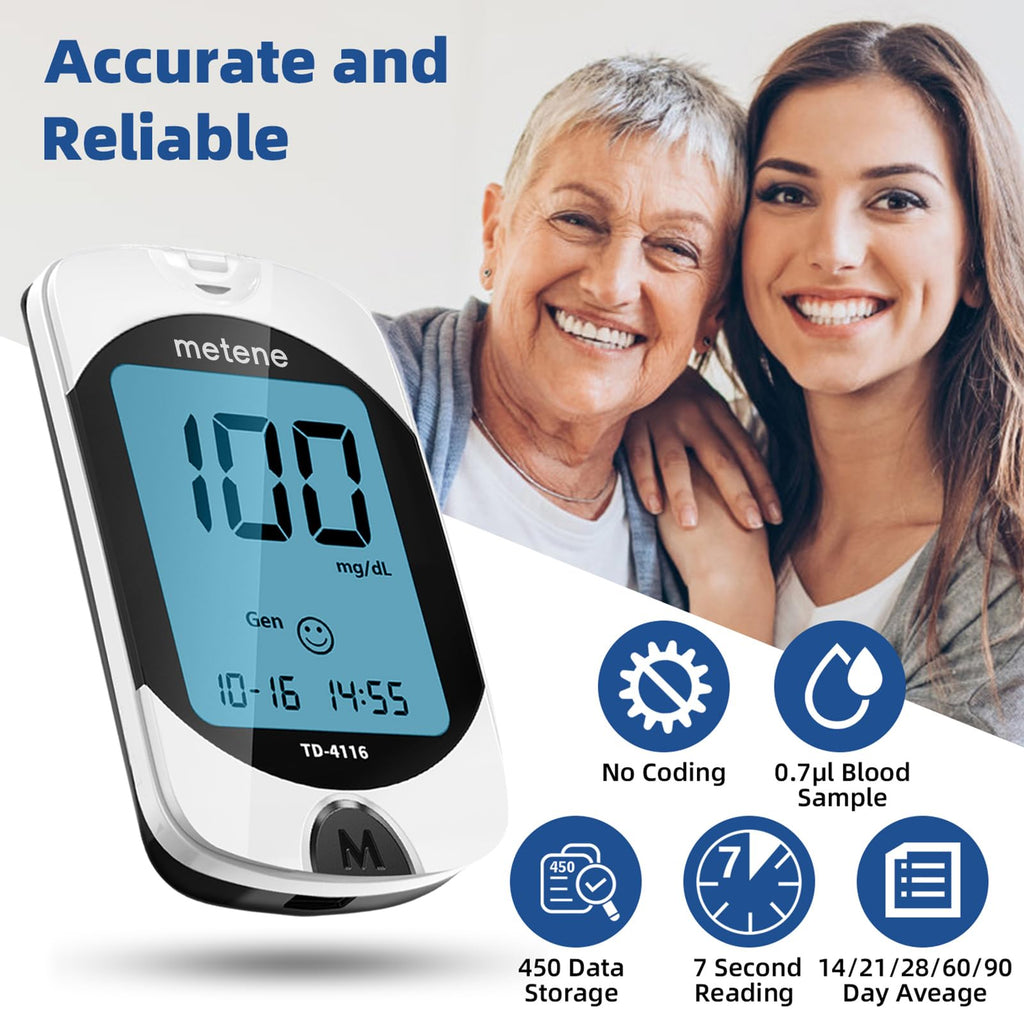 Blood Glucose Monitor Kit & 200 Test Strips J652655