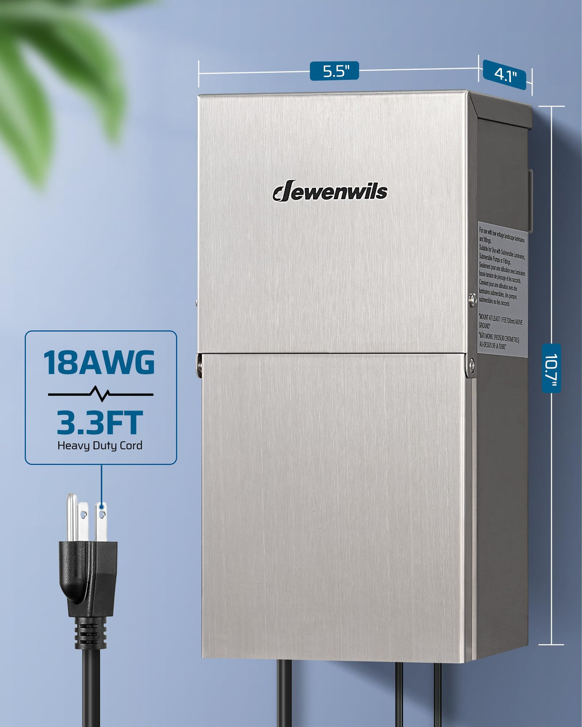 200W Low Voltage Landscape Transformer U86134
