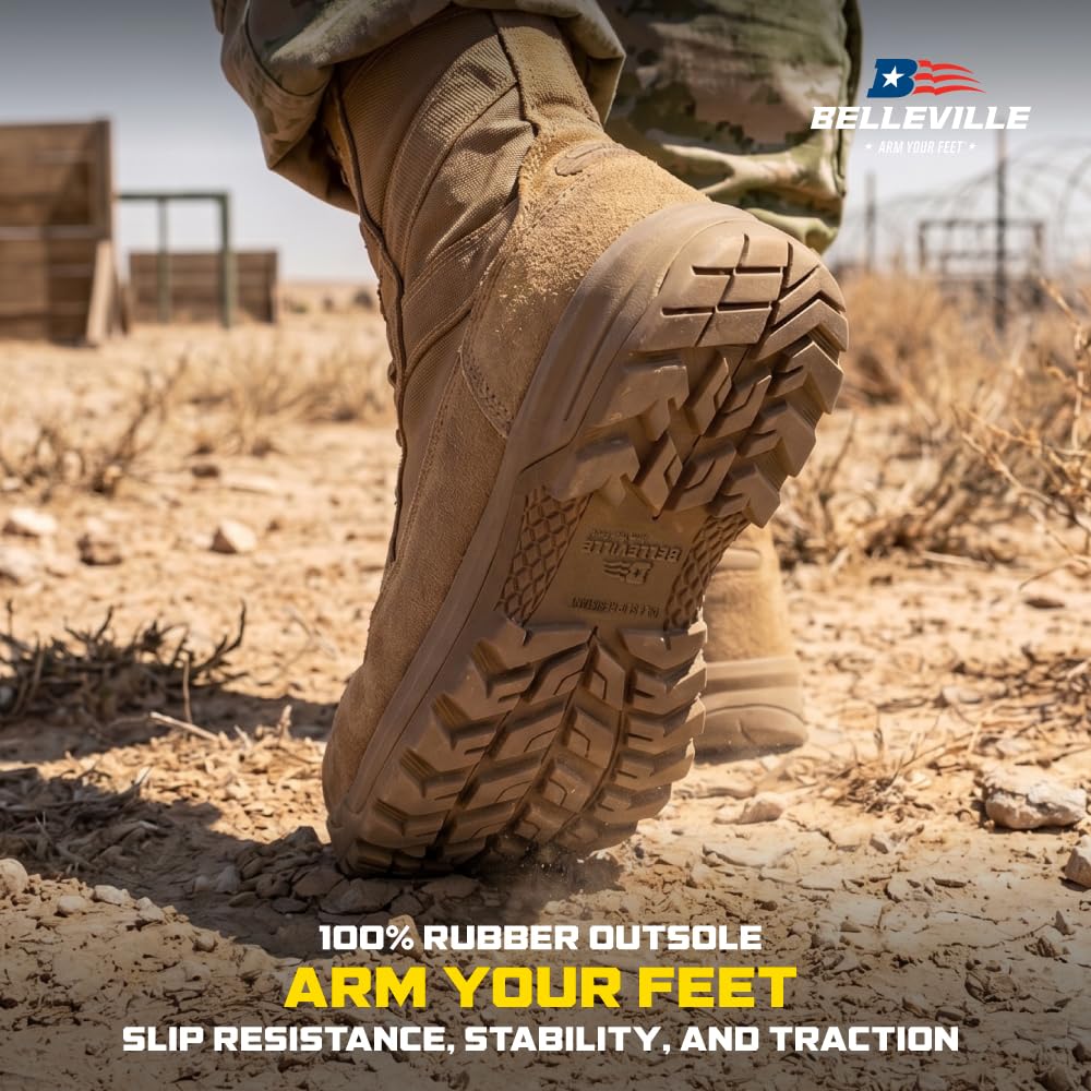 Composite Toe Leather Side Zip Tactical Boots V418373