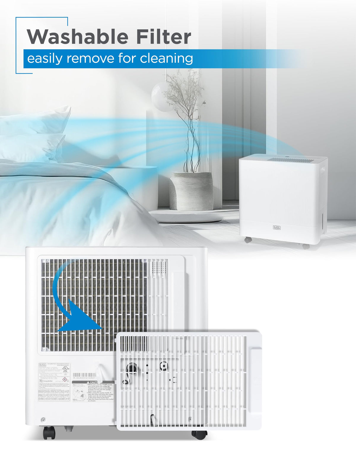 50-Pint Portable Dehumidifier Z255671