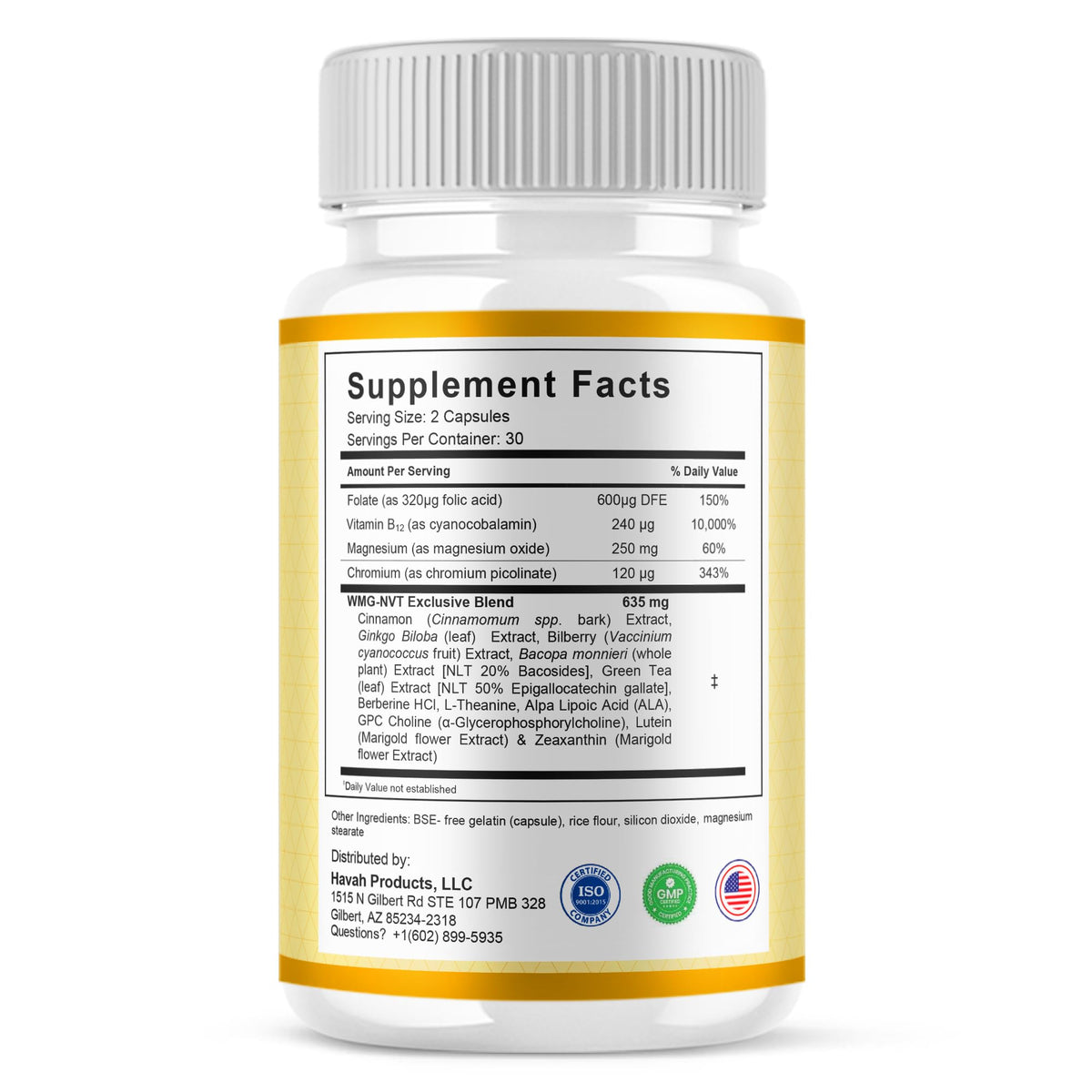 5 Pack 300 Capsules Blood Support T5511