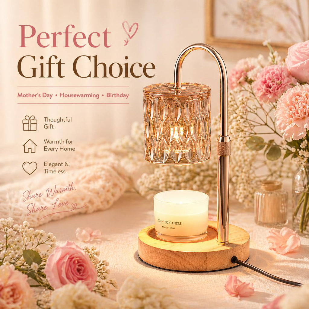 Candle Warmer Lamp with Timer Dimmable Adjustable Height H5716