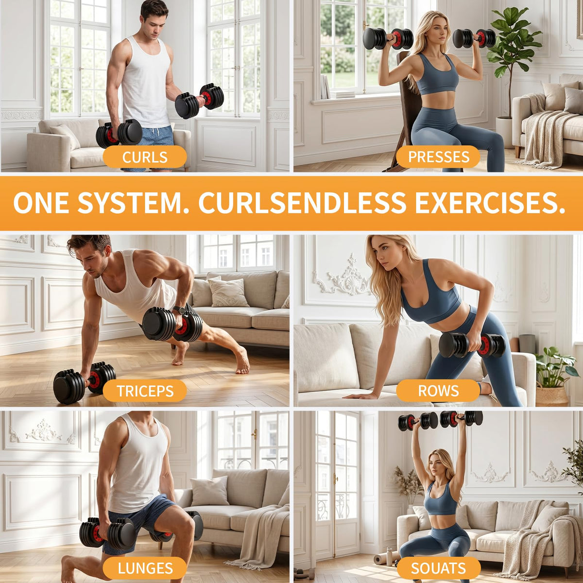 Adjustable Dumbbell Set of 2 with Storage Box Y1333