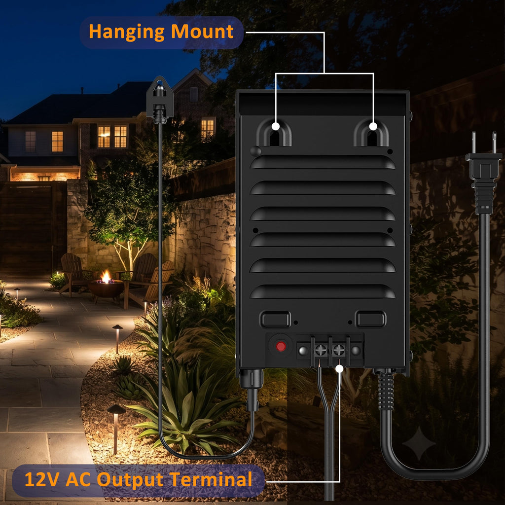 200W Low Voltage Landscape Transformer N8679