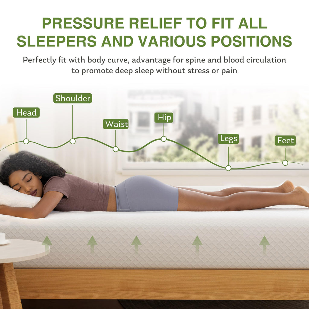 Full Size 8 Inch Medium Firm Memory Foam Mattress R972262
