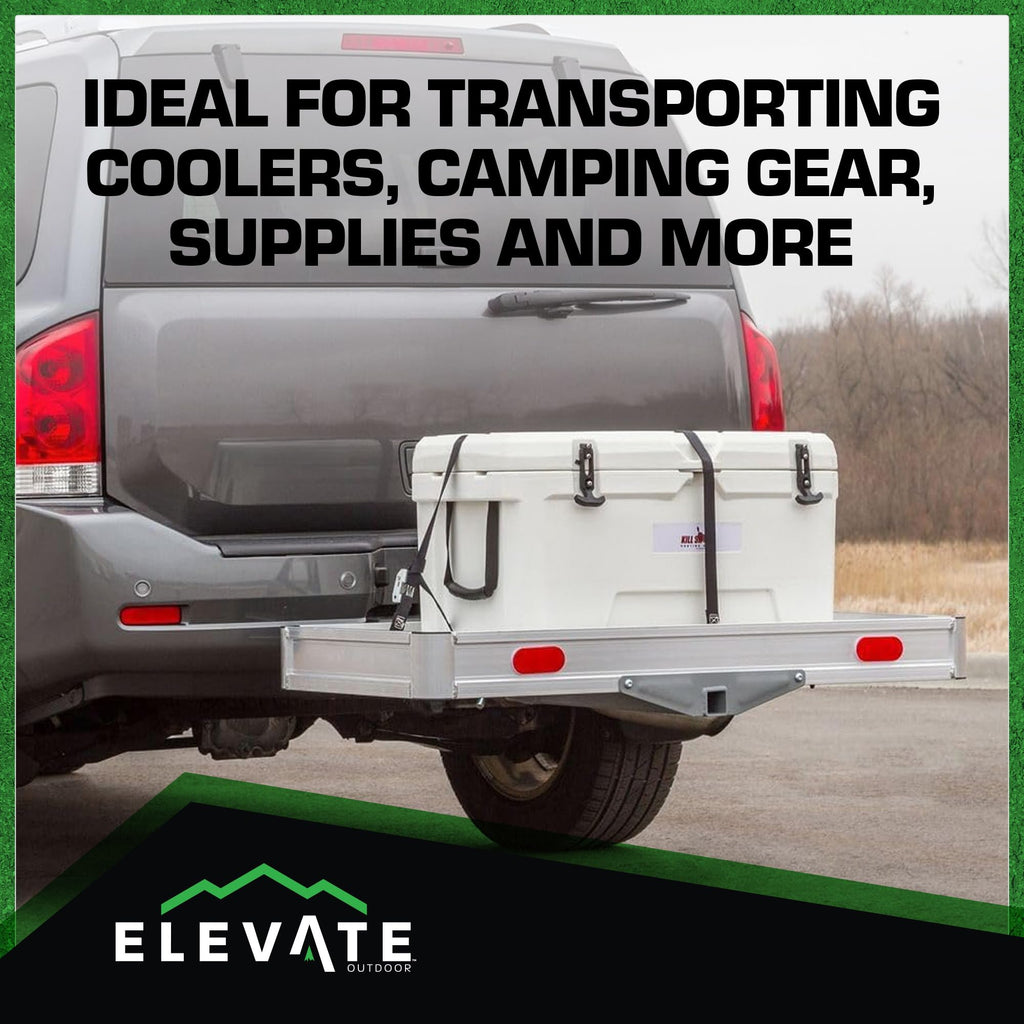 Aluminum Hitch Cargo Carrier Tray 550 lb Capacity H98040